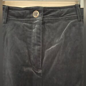 J Crew Black Velvet 5 Pocket Pants Sz 16